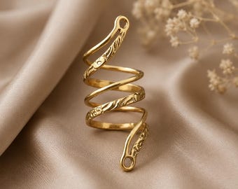 Finger splint for bending sideways lateral deviation sterling silver 925, Arthritis ring, brass or copper ring for Ehlers Danols, EDS