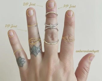 Férula de plata para artritis, soporte para desviación lateral, anillo EDS, férula para dedo en martillo, férula para deformidad en ojal, férula para dedo en gatillo