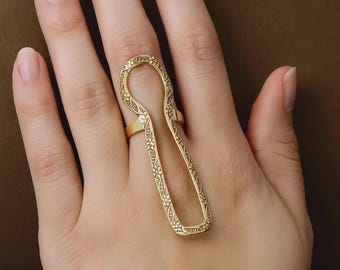 Arthritis Finger MCP Splint Bronze Or Sterling Silver 925, EDS Splint Ring Adjustable Magnetic Copper Ring for Pain Relief