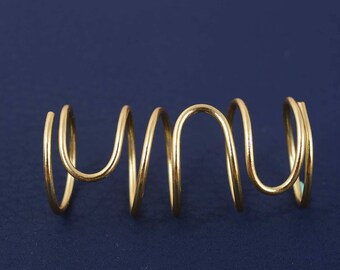 Handmade Brass Arthritis Ring, Adjustable Finger Splint