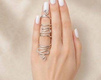 Finger splint for bending sideways lateral deviation sterling silver 925, Arthritis ring, brass or copper ring for Ehlers Danols, EDS