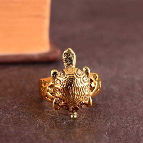 Buy morir Gold Plated Om Turtle Ring for Men Women Girls Boys Animals  Healthy Longevity Tortoise Finger Ring Online In India At Discounted Prices