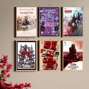 Suspiria  Classic Movie Classic Film Canvas Poster UNFrame 8&#39;&#39;x12&#39;&#39;,12&#39;&#39;x18&#39;&#39;,14&#39;&#39;x21&#39;&#39;,16&#39;&#39;x24&#39;&#39;,20&#39;&#39;x30&#39;&#39;,24&#39;&#39;x36&#39;&#39;