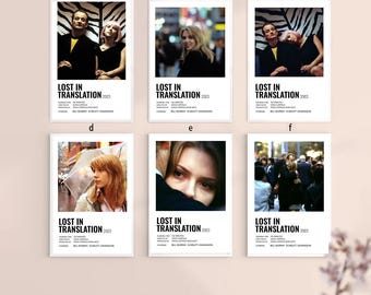 Lost In Translation 2003 Classic Movie Classic Film Canvas Poster UNFrame 8''x12'',12''x18'',14''x21'',16''x24'',20''x30'',24''x36''