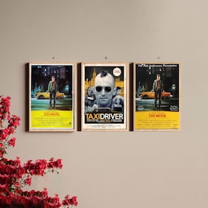 Taxi Driver Classic Movie Canvas Poster UNFrame 8&#39;&#39;x12&#39;&#39;,12&#39;&#39;x18&#39;&#39;,14&#39;&#39;x21&#39;&#39;,16&#39;&#39;x24&#39;&#39;,20&#39;&#39;x30&#39;&#39;,24&#39;&#39;x36&#39;&#39;