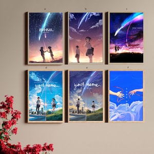 Your Name Movie Classic Film Canvas Poster UNFrame 8&#39;&#39;x12&#39;&#39;,12&#39;&#39;x18&#39;&#39;,14&#39;&#39;x21&#39;&#39;,16&#39;&#39;x24&#39;&#39;,20&#39;&#39;x30&#39;&#39;,24&#39;&#39;x36&#39;&#39;
