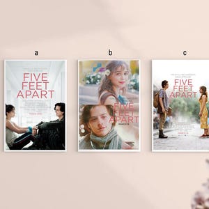 Five Feet Apart 2019 Movie Canvas Poster UNFrame 8''x12'',12''x18'',14''x21'',16''x24'',20''x30'',24''x36''