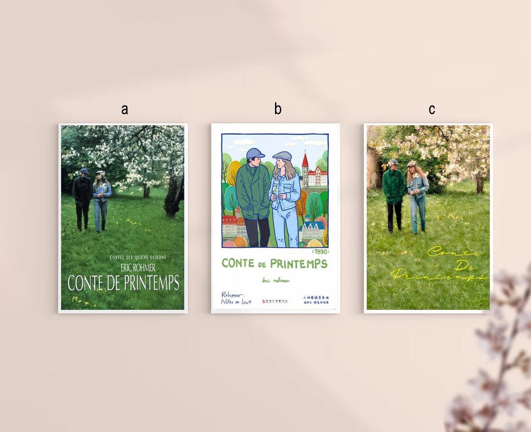 Spring Time Movie A Tale of Springtime 1990 Classic Movie Canvas Poster Unframe 8''x12 ...