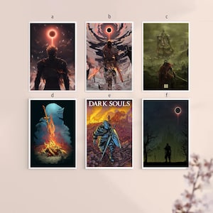 Dark Souls Remastered Game Leinwand Poster UNRahmen 8''x12'',12''x18'',14''x21'',16''x24'',20''x30'',24''x36''