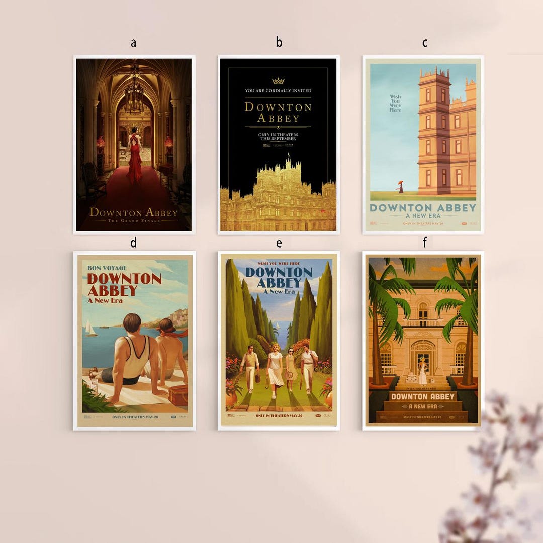 Downton Abbey A New Era Film Canvas Poster Unframe 8''x12'',12''x18 ...