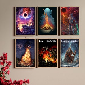 Dark Souls REMASTERED GAME Canvas Poster UNFrame 8''x12'',12''x18'',14''x21'',16''x24'',20''x30'',24''x36''