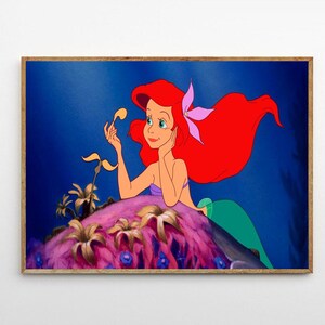 The Little Mermaid 1989 Classic Movie Canvas Poster UNFrame 8''x12'',12''x18'',14''x21'',16''x24'',20''x30'',24''x36'' R