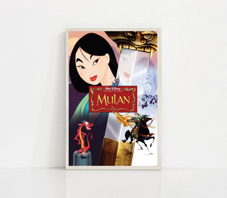 Mulan 1998 Classic Movie Canvas Poster Unframe 8''x12'',12''x18'',14 ...