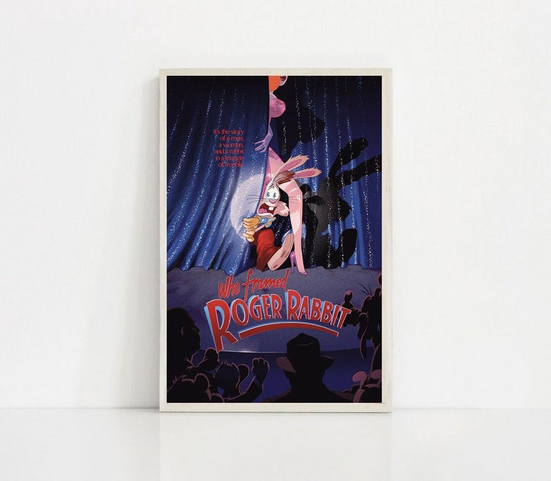Who Framed Roger Rabbit 1988 Movie Classic Film Canvas Poster Unframe 8 ...