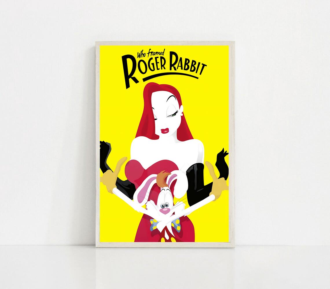 Who Framed Roger Rabbit 1988 Movie Classic Film Canvas Poster Unframe 8 ...