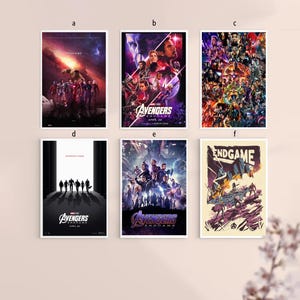 The Avenge Endgame 2019 Klasyczny film Klasyczny film Plakat na płótnie bez ramki 8''x12'', 12''x18'', 14''x21'', 16''x24'', 20''x30'', 24''x36''