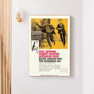 Butch Cassidy and the Sundance Kid Classic Movie Canvas Poster UNFrame 8&#39;&#39;x12&#39;&#39;,12&#39;&#39;x18&#39;&#39;,14&#39;&#39;x21&#39;&#39;,16&#39;&#39;x24&#39;&#39;,20&#39;&#39;x30&#39;&#39;,24&#39;&#39;x36&#39;&#39;