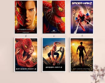 Spider-Man 2 2004 Classic Movie Canvas Poster UNFrame 8''x12'',12''x18'',14''x21'',16''x24'',20''x30'',24''x36''