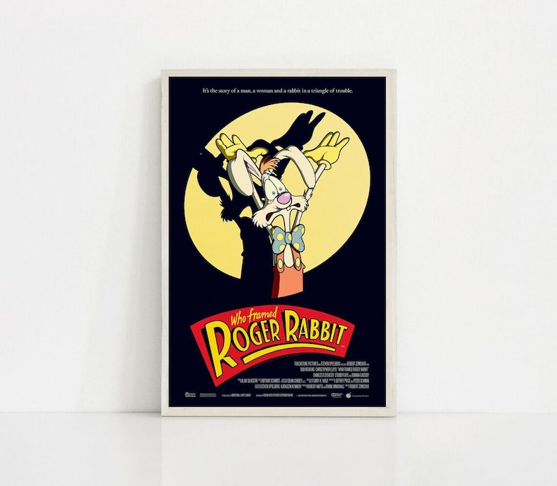 Who Framed Roger Rabbit 1988 Movie Classic Film Canvas Poster Unframe 8 ...