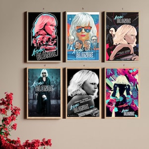 Pôster de tela do filme clássico Atomic Blonde UNFrame 8''x12'',12''x18'',14''x21'',16''x24'',20''x30'',24''x36''