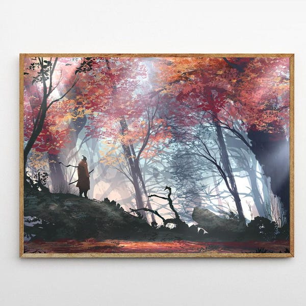 Sekiro Shadows Die Twice GAME Canvas Poster UNFrame 8''x12'',12''x18'',14''x21'',16''x24'',20''x30'',24''x36''