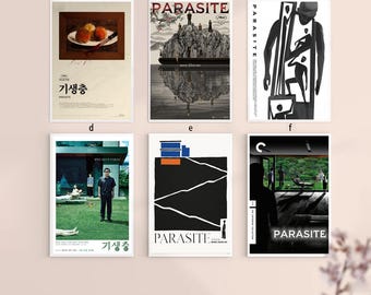 Póster de la película Parásitos 2019 sin marco (8 x 12 pulgadas, 12 x 18 pulgadas, 14 x 21 pulgadas, 16 x 24 pulgadas, 20 x 30 pulgadas, 24 x 36 pulgadas). Opción múltiple.