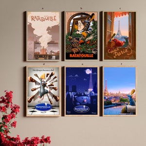 Ratatouille 2007 Classic Movie Canvas Poster UNFrame 8&#39;&#39;x12&#39;&#39;,12&#39;&#39;x18&#39;&#39;,14&#39;&#39;x21&#39;&#39;,16&#39;&#39;x24&#39;&#39;,20&#39;&#39;x30&#39;&#39;,24&#39;&#39;x36&#39;&#39;