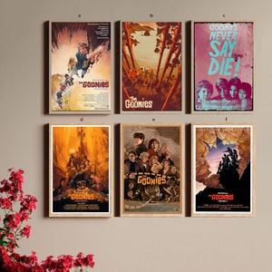 The Goonies Classic Movie Canvas Poster UNFrame 8&#39;&#39;x12&#39;&#39;,12&#39;&#39;x18&#39;&#39;,14&#39;&#39;x21&#39;&#39;,16&#39;&#39;x24&#39;&#39;,20&#39;&#39;x30&#39;&#39;,24&#39;&#39;x36&#39;&#39;