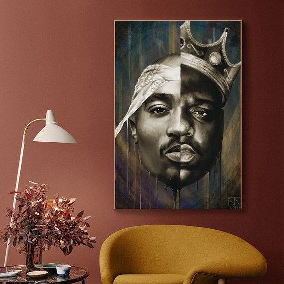 TUPAC SHAKUR 24"x36" Canvas Art Print TUPAC SHAKUR 24"x36" Canvas Art Print