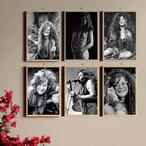 Póster de música pop de Janis Joplin en lienzo sin marco de 8'' x 12'', 12'' x 18'', 14'' x 21'', 16'' x 24'', 20'' x 30'', 24'' x 36''