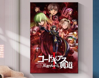 Code Geass Poster Etsy Code Geass Poster Etsy