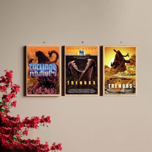 Tremors Movie Classic Film Canvas Poster UNFrame 8&#39;&#39;x12&#39;&#39;,12&#39;&#39;x18&#39;&#39;,14&#39;&#39;x21&#39;&#39;,16&#39;&#39;x24&#39;&#39;,20&#39;&#39;x30&#39;&#39;,24&#39;&#39;x36&#39;&#39;