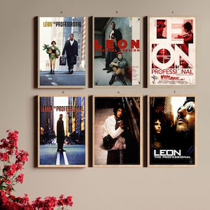 Leon The professional  Classic Movie Canvas Poster UNFrame 8&#39;&#39;x12&#39;&#39;,12&#39;&#39;x18&#39;&#39;,14&#39;&#39;x21&#39;&#39;,16&#39;&#39;x24&#39;&#39;,20&#39;&#39;x30&#39;&#39;,24&#39;&#39;x36&#39;&#39;