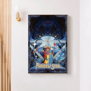 Phantasy Star Classic Movie Classic Film Canvas Poster UNFrame 8&#39;&#39;x12&#39;&#39;,12&#39;&#39;x18&#39;&#39;,14&#39;&#39;x21&#39;&#39;,16&#39;&#39;x24&#39;&#39;,20&#39;&#39;x30&#39;&#39;,24&#39;&#39;x36&#39;&#39;