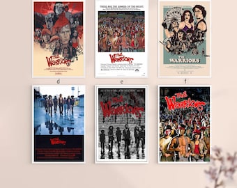 The Warriors 1979 klassieke film canvas poster INFRAME: 8'' x 12'', 12'' x 18'', 14'' x 21'', 16'' x 24'', 20'' x 30'', 24'' x 36''meerdere keuze: