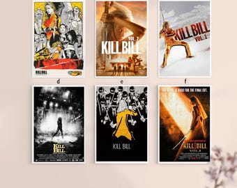 Kill Bill Band 1 Filmklassiker Leinwanddruck UN Keilrahmen 8''x12'',12''x18'',14''x21'',16''x24'',20''x30'',24''x36'' ''