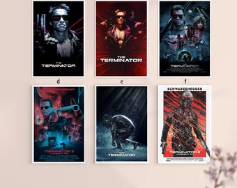 Póster de la película Terminator 2: El Juicio Final (sin marco, 8 x 12 pulgadas, 12 x 18 pulgadas, 14 x 21 pulgadas, 16 x 24 pulgadas, 20 x 30 pulgadas, 24 x 36 pulgadas). Opción múltiple.