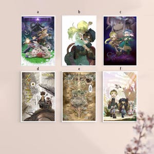 Made in Abyss Map Anime Movie Classic film Canvas Poster UNFrame 8''x12'',12''x18'',14''x21'',16''x24'',20''x30'',24''x36''