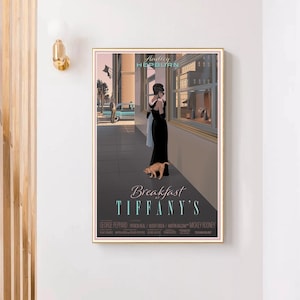 Breakfast at Tiffany&#39;s Movie Canvas Poster UNFrame 8&#39;&#39;x12&#39;&#39;,12&#39;&#39;x18&#39;&#39;,14&#39;&#39;x21&#39;&#39;,16&#39;&#39;x24&#39;&#39;,20&#39;&#39;x30&#39;&#39;,24&#39;&#39;x36&#39;&#39;