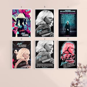 Atomic Blonde 2017 Classic Movie Canvas Poster UNFrame 8&#39;&#39;x12&#39;&#39;,12&#39;&#39;x18&#39;&#39;,14&#39;&#39;x21&#39;&#39;,16&#39;&#39;x24&#39;&#39;,20&#39;&#39;x30&#39;&#39;,24&#39;&#39;x36&#39;&#39;