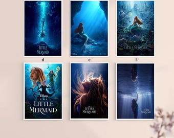 The Little Mermaid  2023 Movie Classic Film Canvas Poster UNFrame 8''x12'',12''x18'',14''x21'',16''x24'',20''x30'',24''x36''