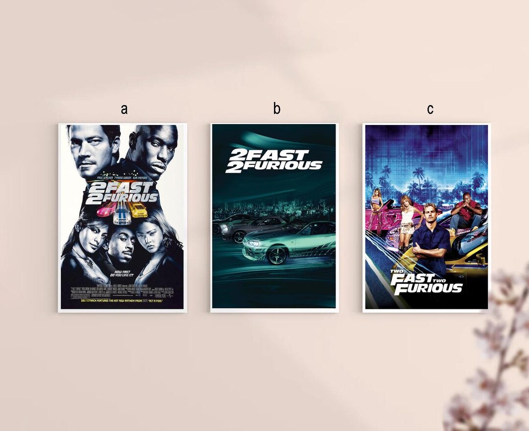 2 Fast 2 Furious 2003 Classic Movie Canvas Poster Unframe 8''x12