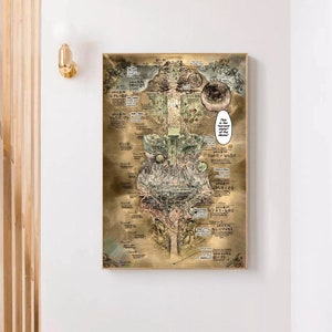 Made in Abyss Map Anime Movie Classic Film Canvas Poster - Etsy Australia