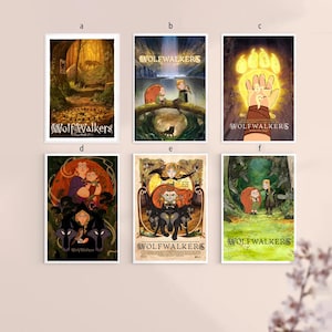 ウルフウォーカー 2020 アニメ クラシック映画 キャンバスポスター フレームなし 8インチx12インチ、12インチx18インチ、14インチx21インチ、16インチx24インチ、20インチx30インチ、24インチx36インチ