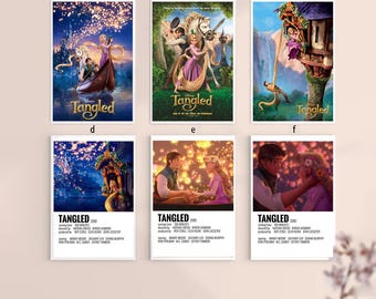 塔の上のラプンツェルのポスター ヴィンテージディズニー映画ポスター