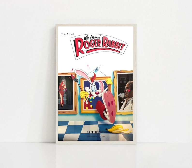 Who Framed Roger Rabbit 1988 Movie Classic Film Canvas Poster Unframe 8 ...