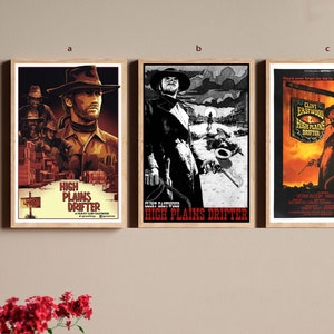 High Plains Drifter Classic Movie Canvas Poster UNFrame 8&#39;&#39;x12&#39;&#39;,12&#39;&#39;x18&#39;&#39;,14&#39;&#39;x21&#39;&#39;,16&#39;&#39;x24&#39;&#39;,20&#39;&#39;x30&#39;&#39;,24&#39;&#39;x36&#39;&#39;Multiple choice