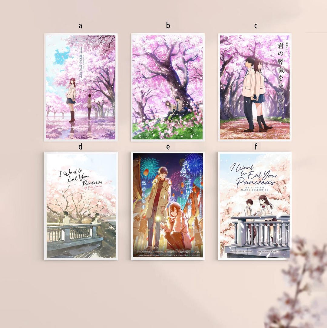 I Want to Eat Your Pancreas 2018 Classic Movie Canvas Poster Unframe 8 ...