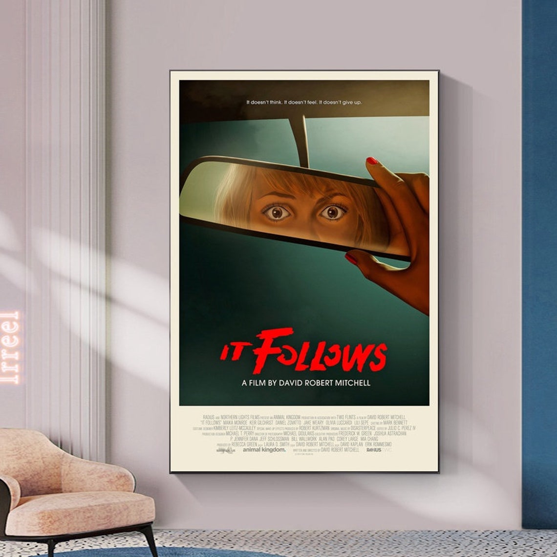 It Follows Classic Movie Canvas Poster UNFrame Etsy