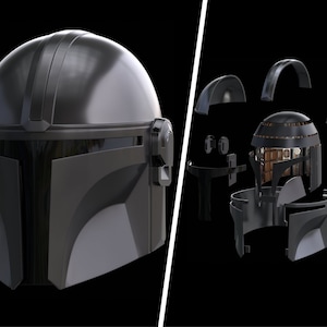 Star Wars The Mandalorian inspired Mandalorian helmet 3D-file for cosplay